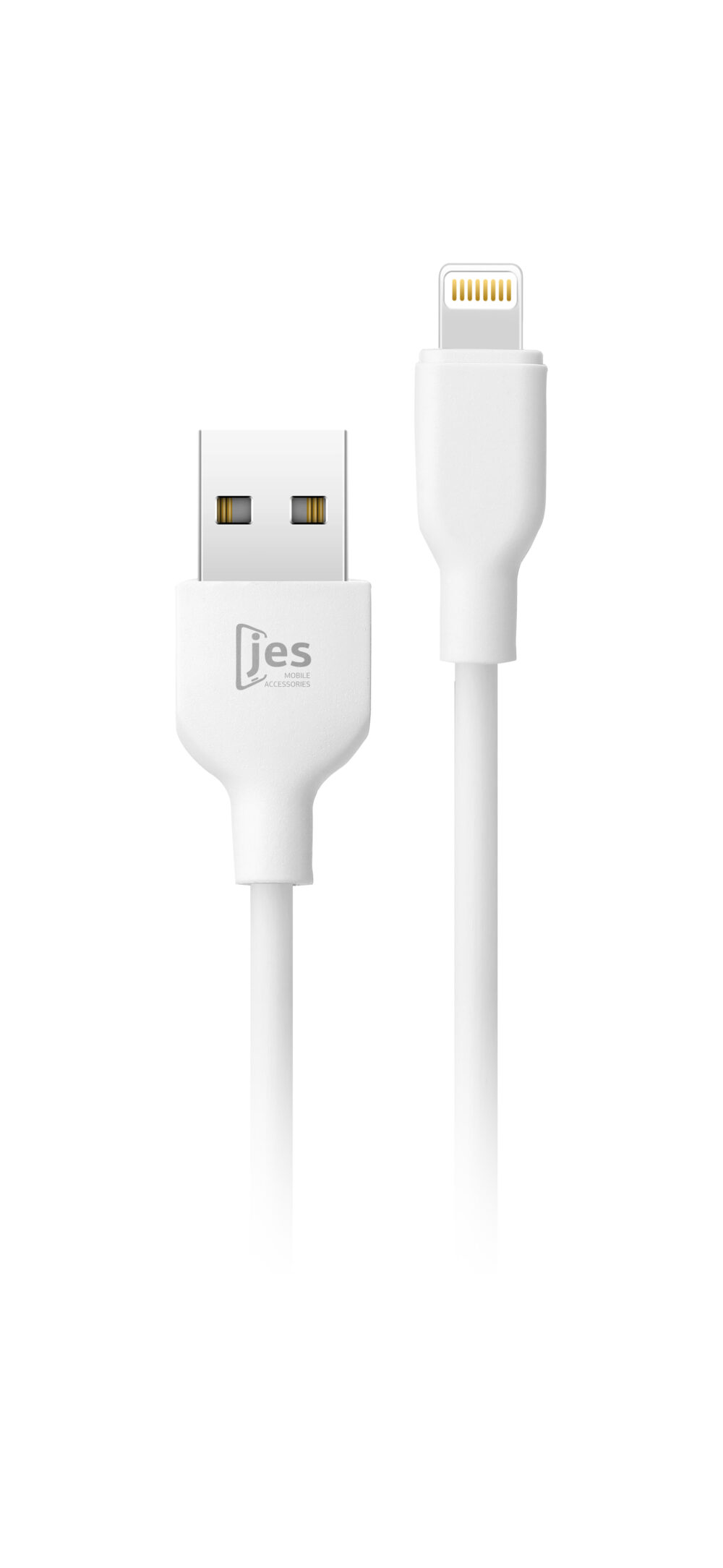 JES Καλώδιο Φόρτισης Lightning 3A C201 1m Λευκό