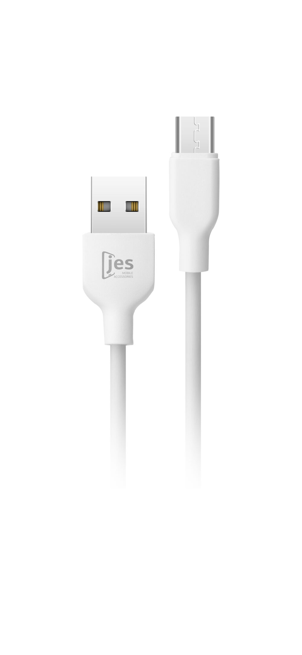 JES Καλώδιο Φόρτισης Type-C 3A C201 1m Λευκό
