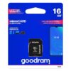 Κάρτα Μνήμης GOODRAM microSD 16GB CLASS 10 UHS I 100MB/s with adapter