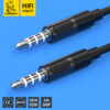 Denmen DX01 Καλώδιο AUX 3.5mm σε 3.5mm Λευκό 1m