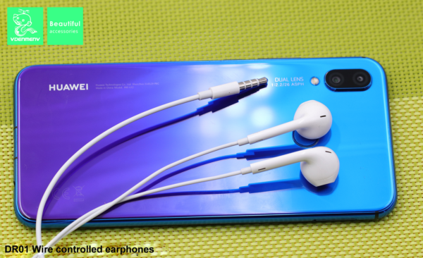 Denmen DR01 Ακουστικά με θύρα 3.5mm Μαύρα 1,2m