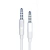 Denmen DX01 Καλώδιο AUX 3.5mm σε 3.5mm Λευκό 1m