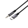 1000x1000 JES C206 Αντάπτορας Ήχου Type-C to 3.5mm 1m Μαύρο