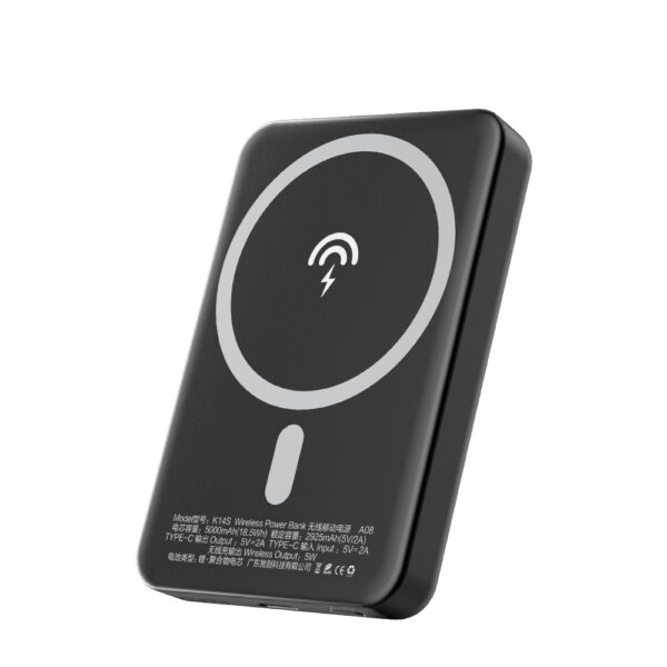 Dudao K14S MagSafe Wireless Powerbank 20W 5000mAh Μαύρο
