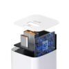 Wozinsky Φορτιστής Ταξιδίου Τετράγωνος 2 θύρες USB-A + USB-C 20W Λευκός