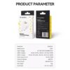 Wozinsky Φορτιστής Ταξιδίου Τετράγωνος 2 θύρες USB-A + USB-C 20W Λευκός