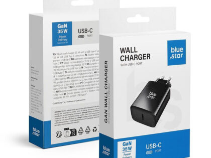 20251105110634_blue_star_fortistis_choris_kalodio_me_thyra_usb_c_35w_power_delivery_quick_charge_4_0_mayros_tfb_tc_35wpd BLUE STAR Φορτιστής Ταξιδίου 35W με θύρα Type-C QC4.0 PD 3A TFB-TC-35WPD Μαύρος