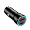 BLUE STAR Φορτιστής Αυτοκινήτου με 2 θύρες Α+C 3A 25W Μαύρος