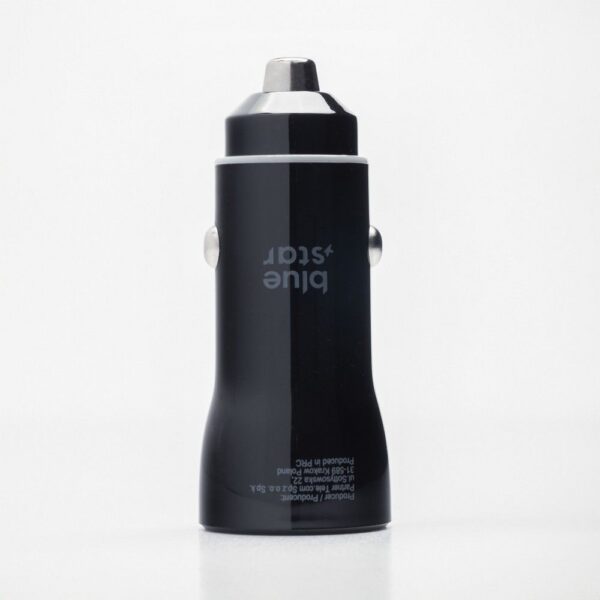 BLUE STAR Φορτιστής Αυτοκινήτου με 2 θύρες Α+C 3A 25W Μαύρος