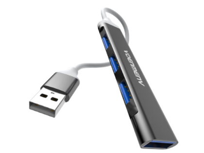 7 Denmen DU17A USB 3.0 Hub Μαύρο