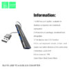 8 Denmen DU17A USB 3.0 Hub Μαύρο