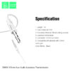 Denmen DX01 Καλώδιο AUX 3.5mm σε 3.5mm Λευκό 1m