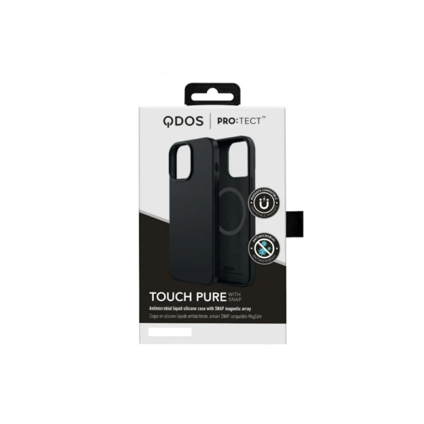 BLACK 02_1000 Θήκη Μαύρη QDOS Hybrid Pure with SNAP για iPhone 12/13 Pro