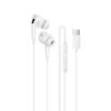 BM100 pro white 01 BOROFONE Ενσύρματο Ακουστικό Type-C in-ear BM100Pro Λευκό
