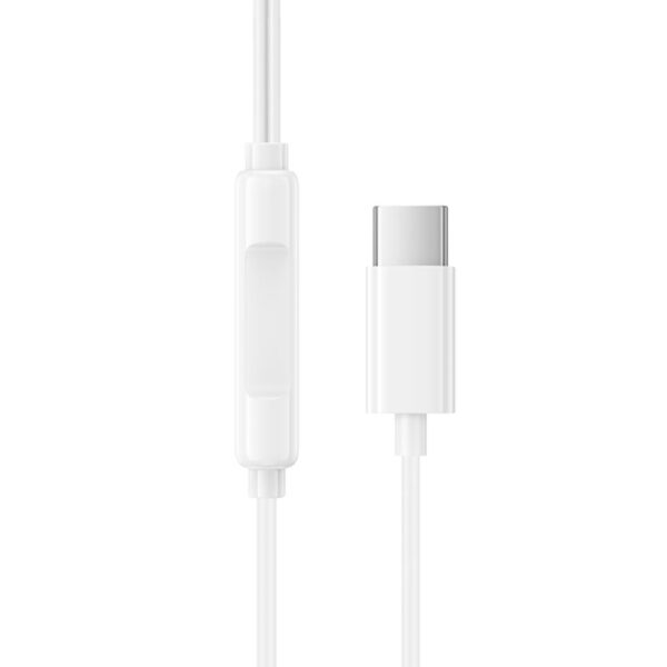 BM100 pro white 03 BOROFONE Ενσύρματο Ακουστικό Type-C in-ear BM100Pro Λευκό