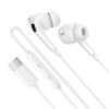 BM100 pro white 04 BOROFONE Ενσύρματο Ακουστικό Type-C in-ear BM100Pro Λευκό