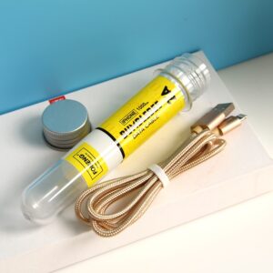 Foneng Bumblebee Καλώδιο Φόρτισης Lightning 2.4A Χρυσό 1m