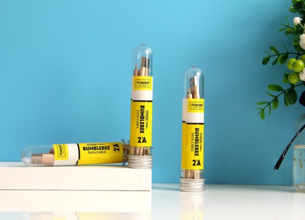 Bumblebee-2 Foneng Bumblebee Καλώδιο Φόρτισης Micro-USB 2.4A Χρυσό 1m