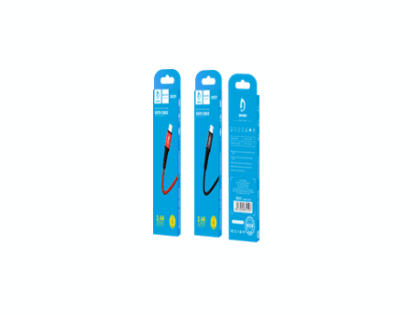 Denmen D02V Καλώδιο Φόρτισης Micro-USB 2.4Α Μαύρο 1m