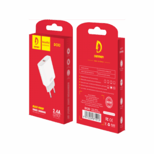 Denmen DC03L Φορτιστής 2.4A με καλώδιο Lightning Λευκό EU