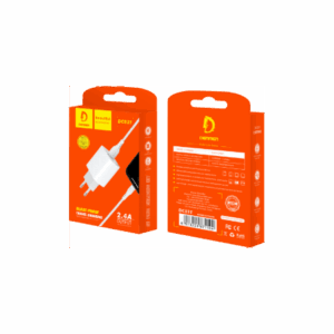 JES DC03T Φορτιστής Ταξιδίου 2.4A EU με καλώδιο Type-C Λευκός