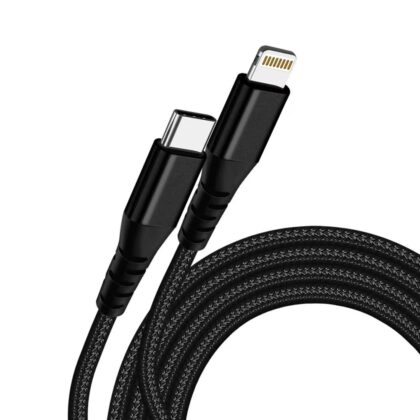 IET1UC-cable-C-L JES IETUC-CL Καλώδιο Φόρτισης Type-C to Lightning 27W 1m Μαύρο