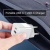 IET33-1000_4 JES IET33AC Φορτιστής Ταξιδίου GaN 33W QC+PD Λευκός