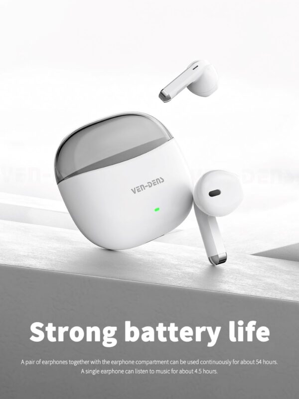 VEN-DENS BT030 Ασύρματο Ακουστικό Bluetooth V5.4 Λευκό