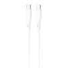 JC50CC 01 1000 JES Καλώδιο Φόρτισης Type-C σε Type-C 60W JC50CC 1m Λευκό