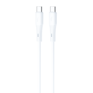 JES Καλώδιο Φόρτισης Type-C σε Type-C 60W JC50CC 1m Λευκό