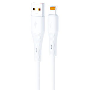 JES Καλώδιο Φόρτισης Lightning 3A JC50L 1m Λευκό