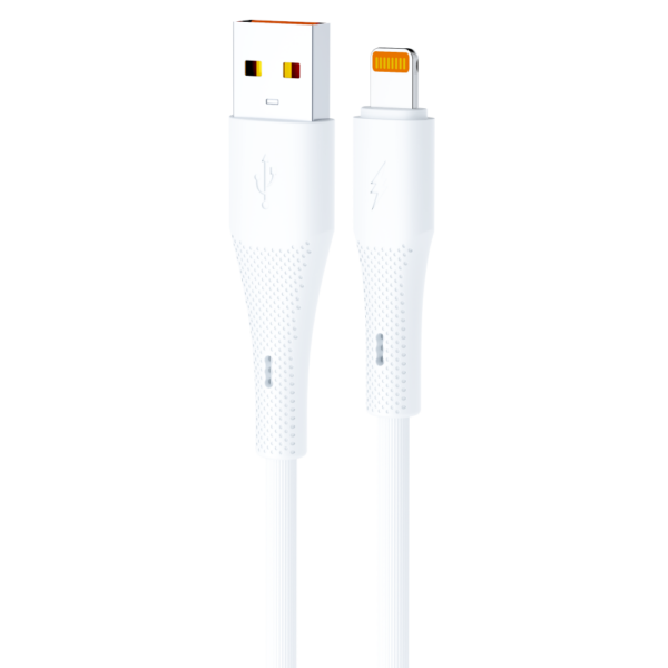 JES Καλώδιο Φόρτισης Lightning 3A JC50L 1m Λευκό