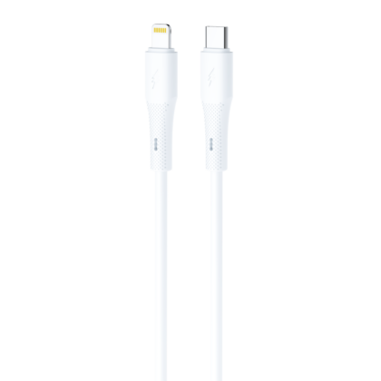 Jc50cl-cable1 JES Καλώδιο Φόρτισης Type-C σε Lightning 27W JC50CL 1m Λευκό