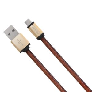 Foneng Δερμάτινο Καλώδιο Φόρτισης Micro-USB 3.4A 1m