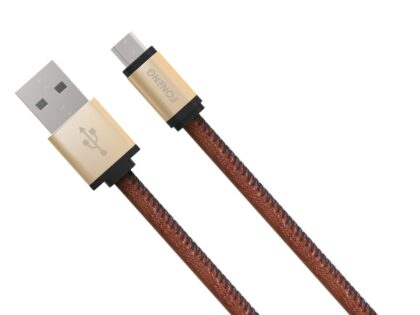 Foneng Δερμάτινο Καλώδιο Φόρτισης Micro-USB 3.4A 1m