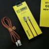 Leather-MicroUSB-2 Foneng Δερμάτινο Καλώδιο Φόρτισης Micro-USB 3.4A 1m