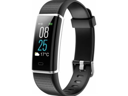 Letscom-Fitness-Tracker-ID130-Black Letscom ID130 Καταγραφέας Άθλησης / Fitness Tracker Μαύρο