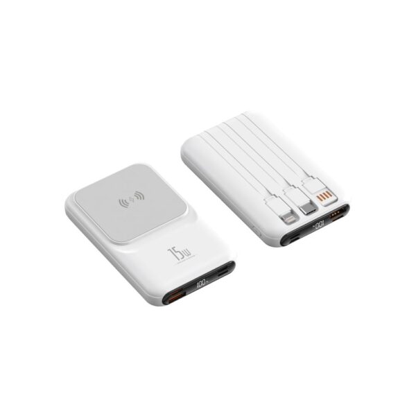 SKU-5-1000x1000-1 JES Ασύρματο PowerBank 10000mAh 22.5W με 3σε1 καλώδιο Φόρτισης