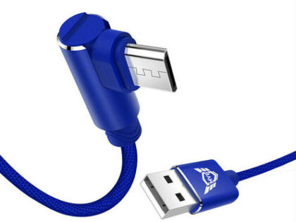 Foneng X12 Καλώδιο Φόρτισης Micro-USB 2.4A Μπλε 1,2m