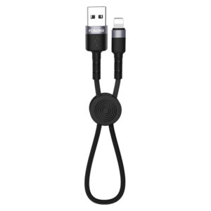 Foneng X26 Καλώδιο Φόρτισης Lightning 2.4A Μαύρο 25εκ