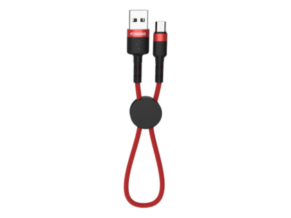 X26-MicroUSB-1 Foneng X26 Καλώδιο Φόρτισης Micro-USB 2.4A Κόκκινο 25εκ
