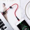 X26-MicroUSB-2 Foneng X26 Καλώδιο Φόρτισης Micro-USB 2.4A Κόκκινο 25εκ