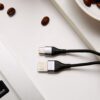X28-5 Foneng X28 Καλώδιο Φόρτισης Type-C 2.4A Μαύρο 1,2m