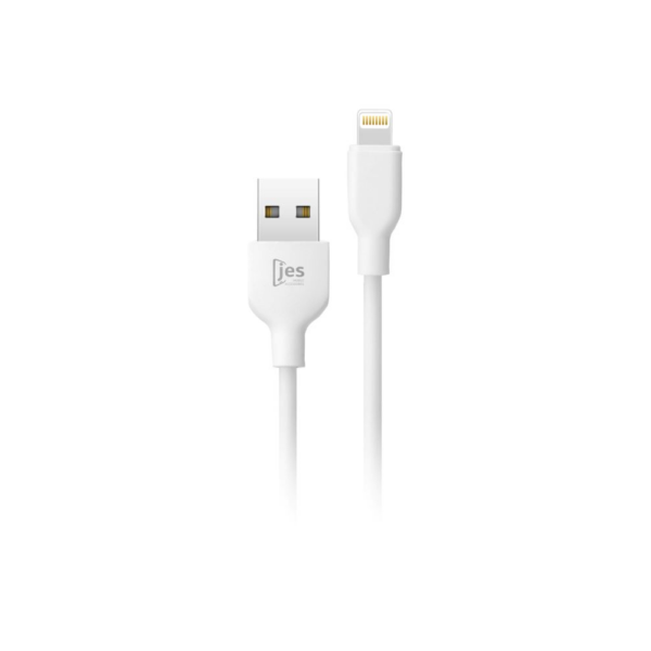 c201L JES Καλώδιο Φόρτισης Lightning 3A C201 1m Λευκό