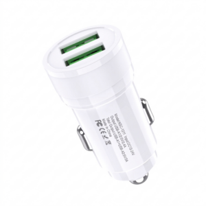 JES Φορτιστής Αυτοκινήτου με 2 θύρες USB 3Α KSC-1211 Λευκός