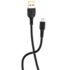 d08-black-1 Denmen D08L Καλώδιο Φόρτισης Lightning 3.6Α Μαύρο 1m