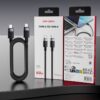 VEN-DENS Καλώδιο Φόρτισης Type-C σε Type-C DCM05 Nylon+Allum 60W 1m Μαύρο