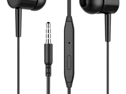 dr02black JES DR02 Ακουστικά Ενσύρματα 3.5mm Μαύρα