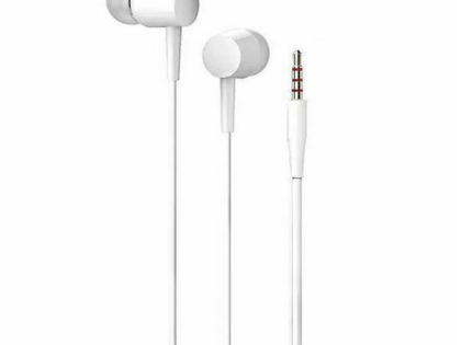 dr02white JES DR02 Ακουστικά Ενσύρματα 3.5mm Λευκά