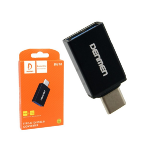 du10 Denmen DU10 Αντάπτορας USB-A σε USB-C Μαύρος